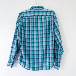 J.Crew Blue Green Plaid Button Down Shirt